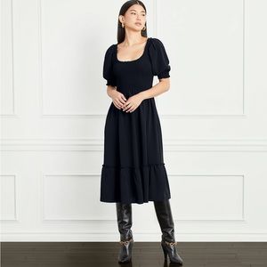 The Crepe Louisa Nap Dress - Black Crepe / S